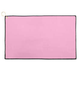 Full Color Epicolor Microfiber Waffle Golf Towel - Color: Charity Pink