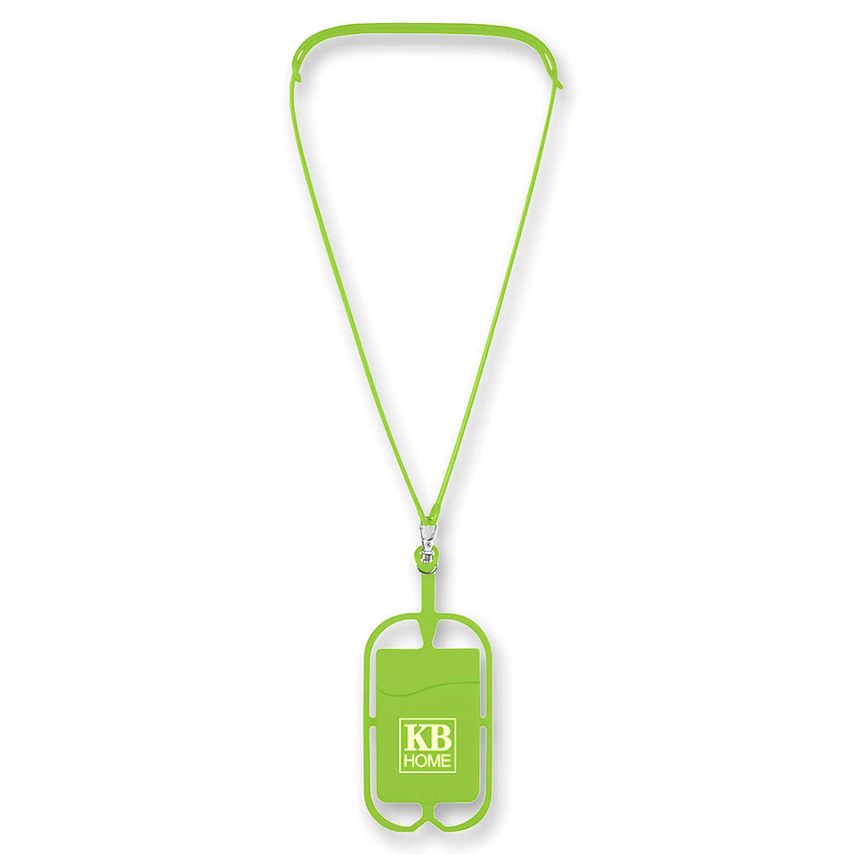 Silicone Lanyard with Phone Holder & Wallet