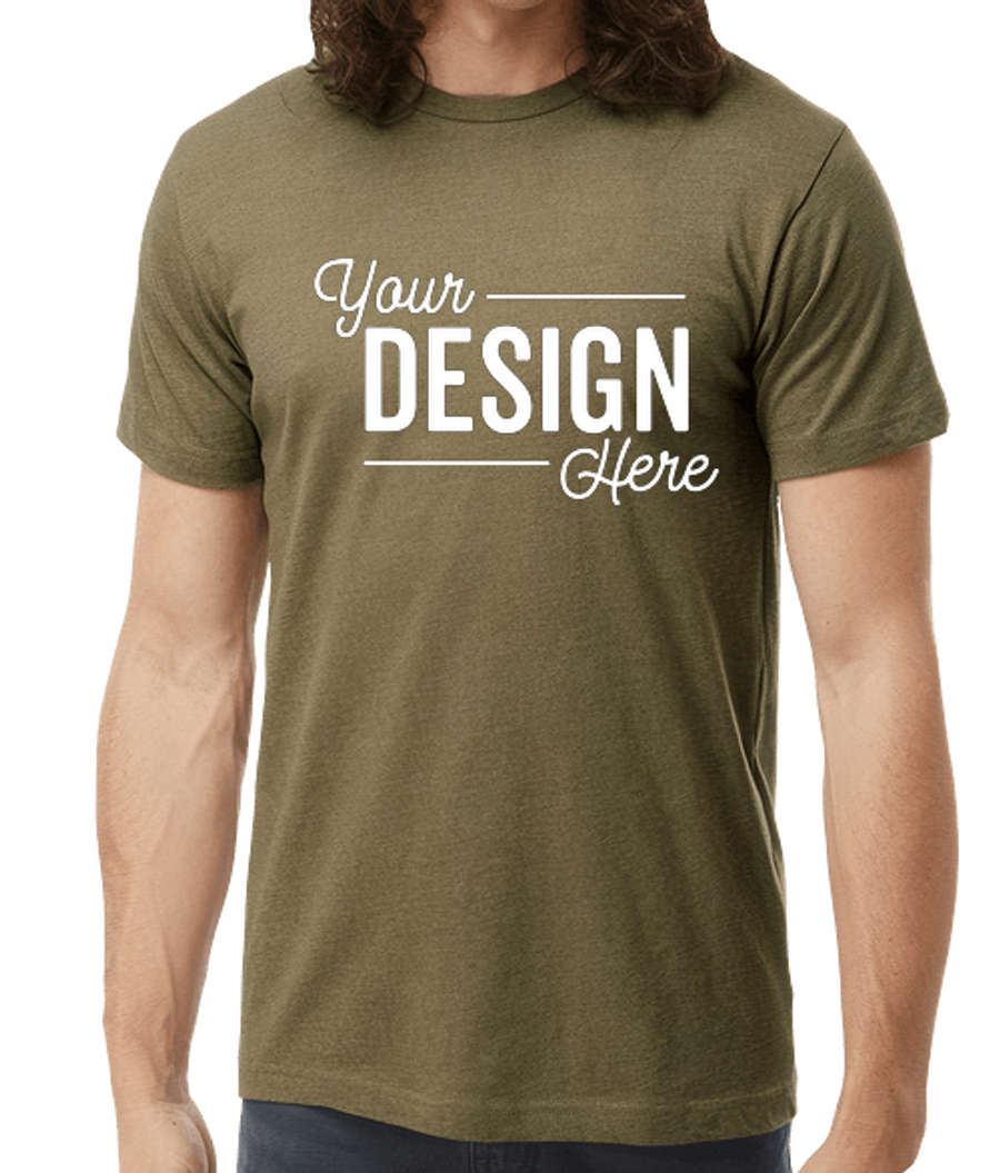 Live & Tell by LAT Fine Jersey Lightweight T-shirt in Vintage Military Green