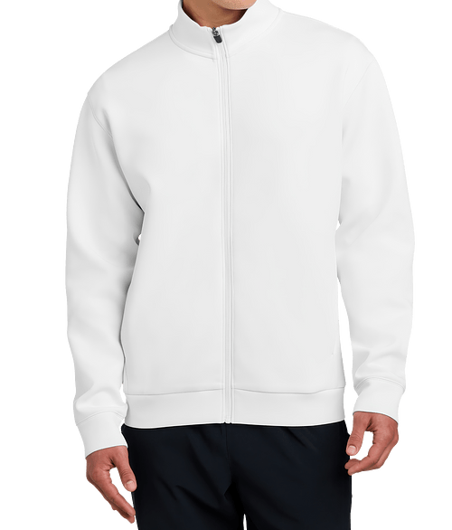 Sport-Tek Pro Perform Double Knit Performance Zip Hoodie in White