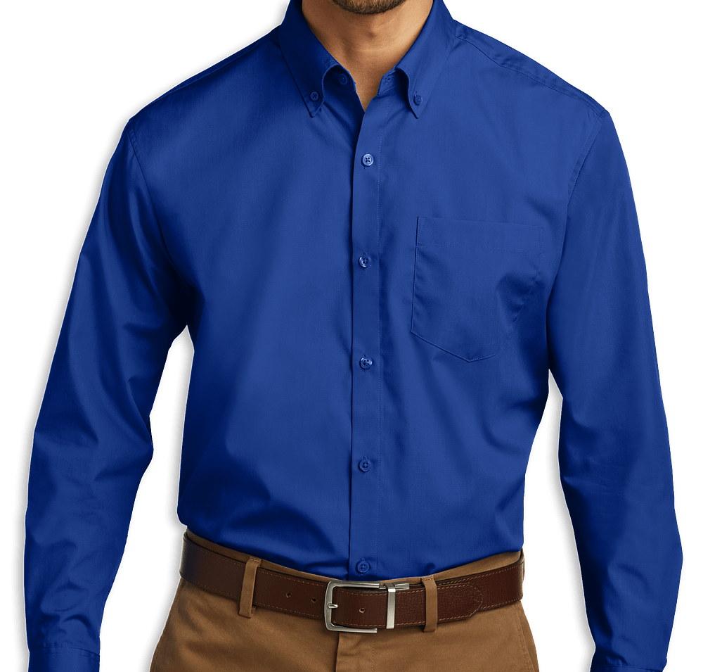 Port Authority Carefree Poplin Dress Shirt - Printed-default
