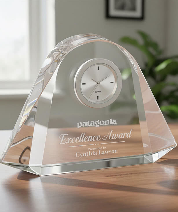 Laser Etched Everall Clock