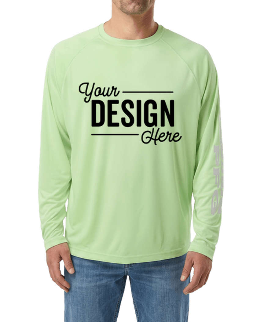 Columbia PFG Terminal Tackle UPF 50 Long Sleeve Performance Shirt in Key West / Cool Grey