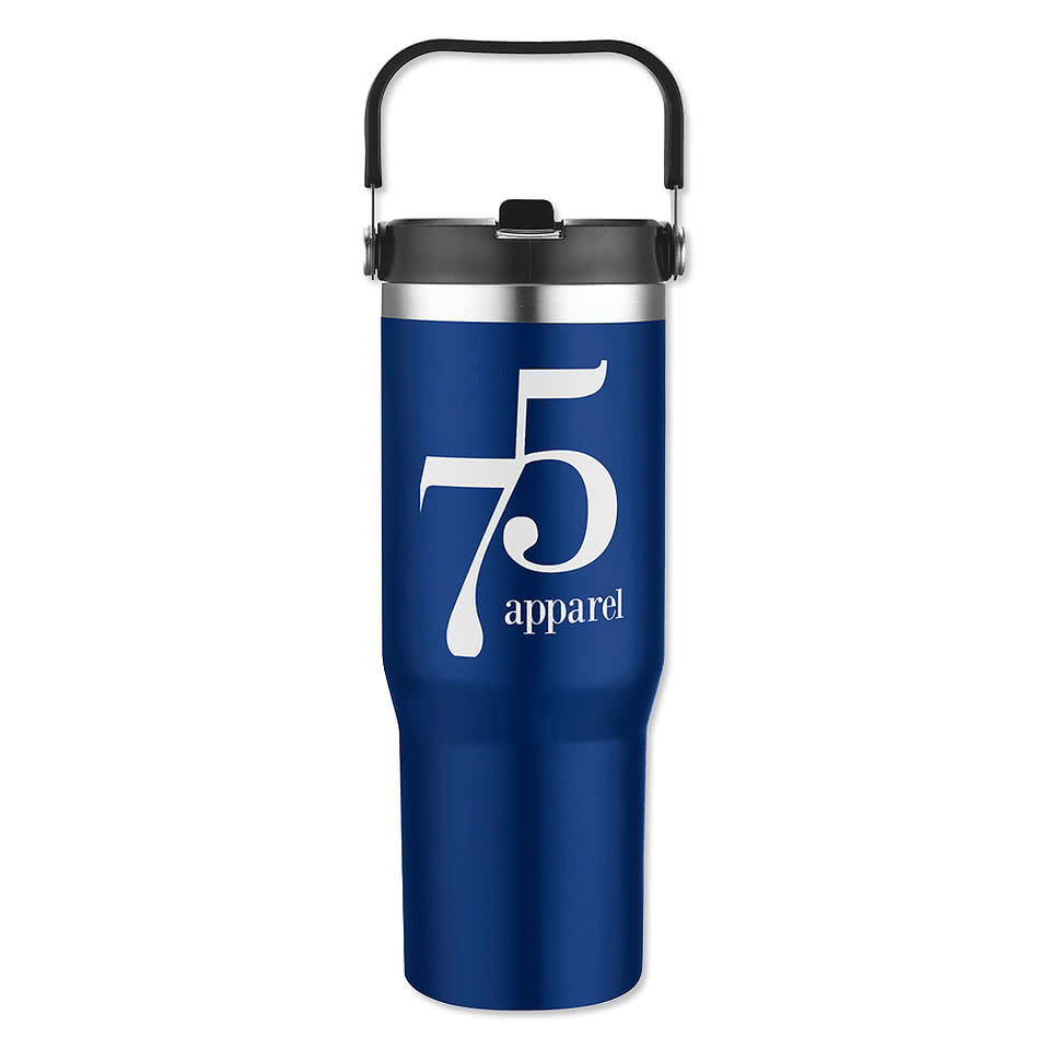 Full Color 30 oz. Tollara Insulated Tumbler with Flip Top Spout (Case of 25)