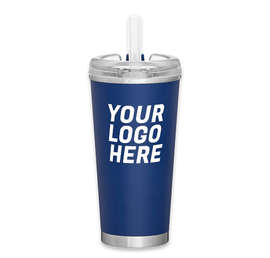 16.9 oz. Brooklyn Stainless Steel Insulated Tumbler with Straw