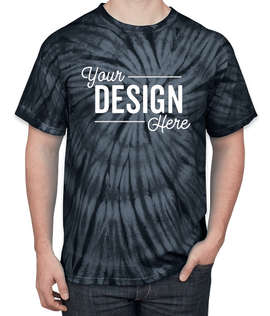 Dyenomite 100% Cotton Tonal Tie-Dye T-shirt - Color: Black