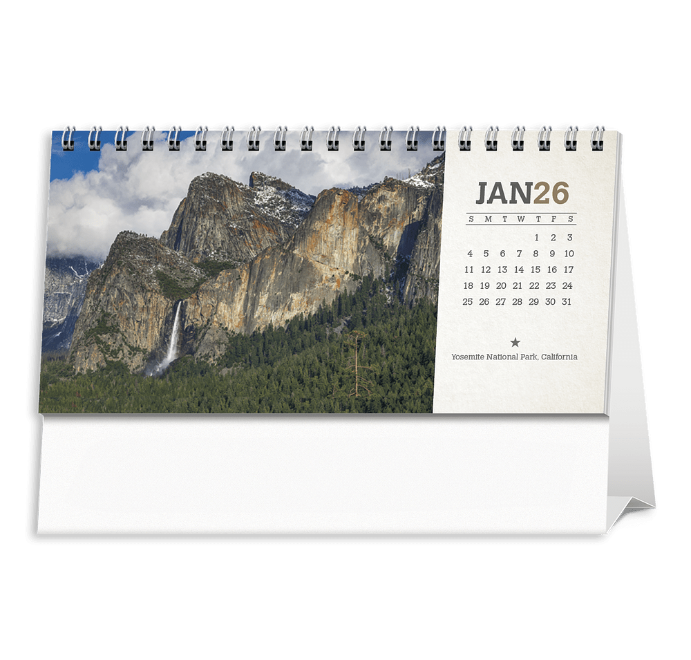 American Splendor Spiral Monthly Desk Calendar-default