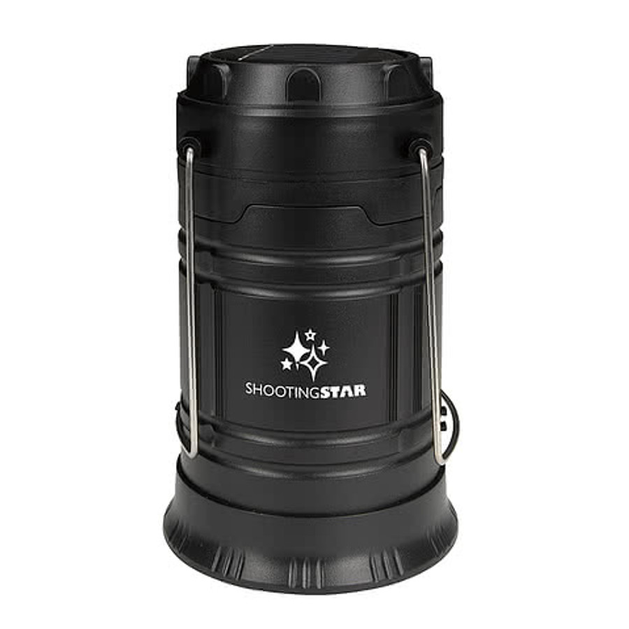 EPEX North Fork Park Solar Lantern Flashlight in Black
