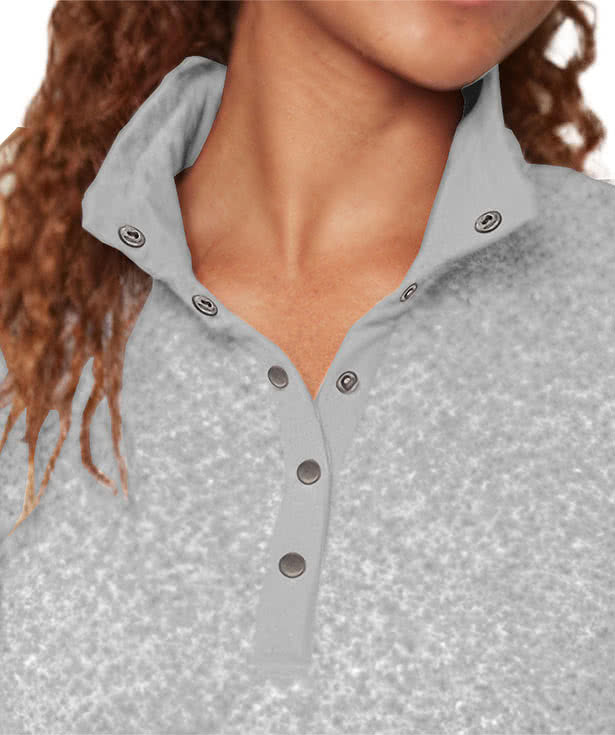 Fossa Apparel Women's Casa Sweater Fleece Snap Pullover