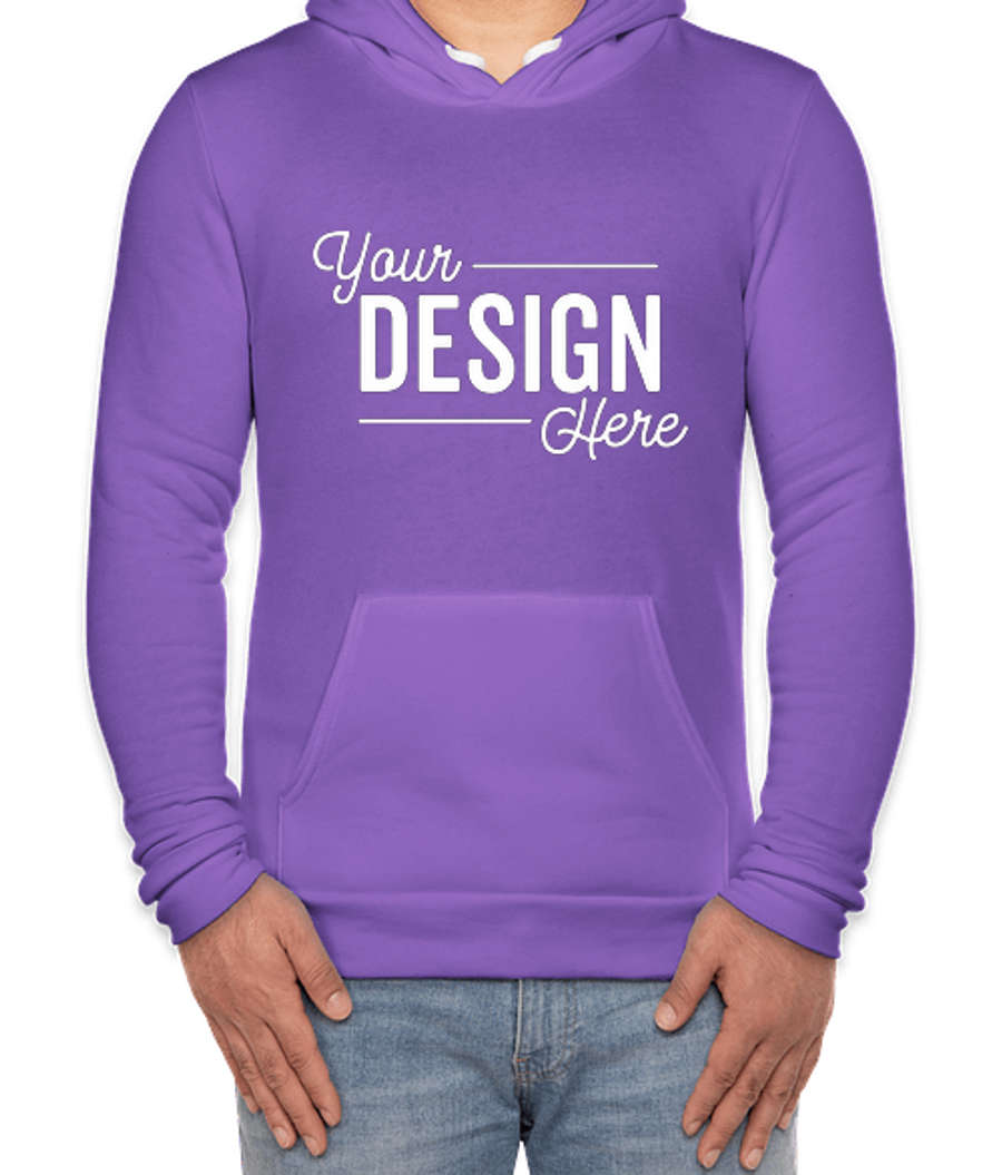 Royal Apparel USA-Made 50/50 Pullover Hoodie in Purple