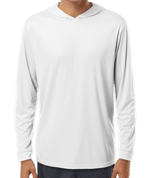 Custom long sleeve hooded t shirts clearance