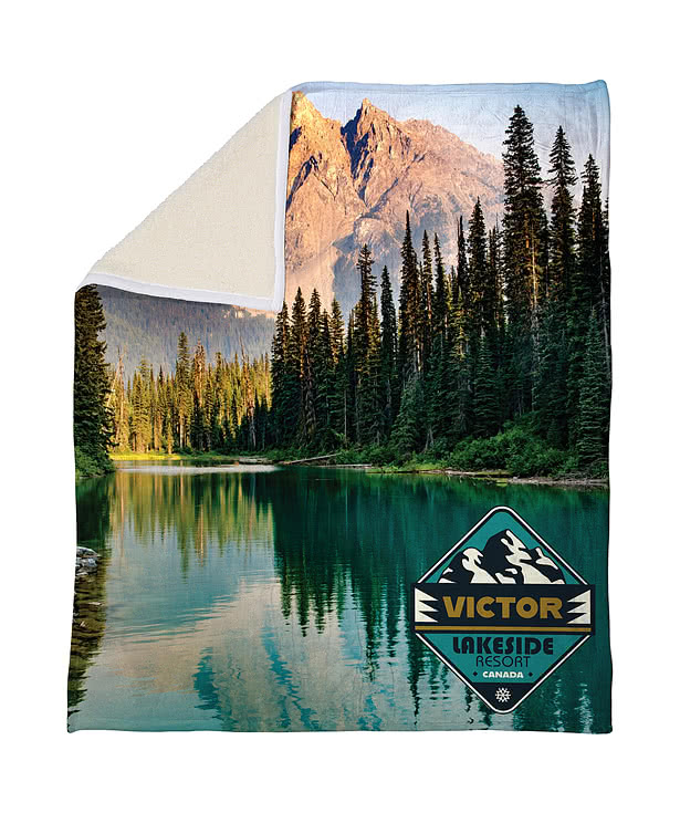 Full Color Medium Silk Touch Sherpa Blanket
