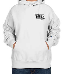 Embroidered Champion Heavyweight Reverse Weave Pullover Hoodie - Color: White