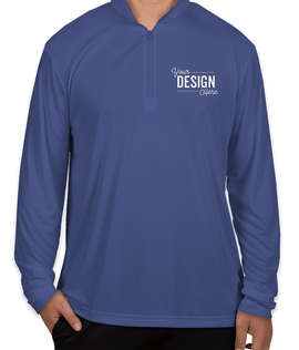 Sport-Tek Competitor Quarter Zip Performance Shirt - Color: True Royal