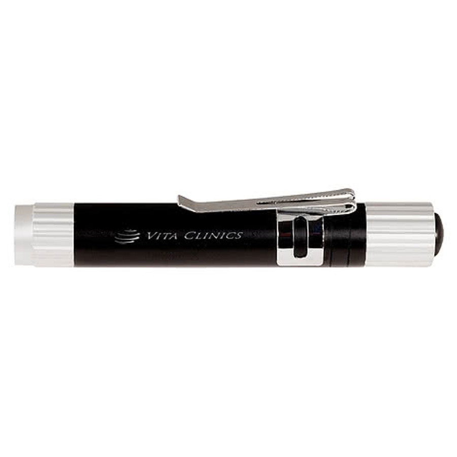 Laser Engraved Super-Bright Pocket Flashlight in BLACK