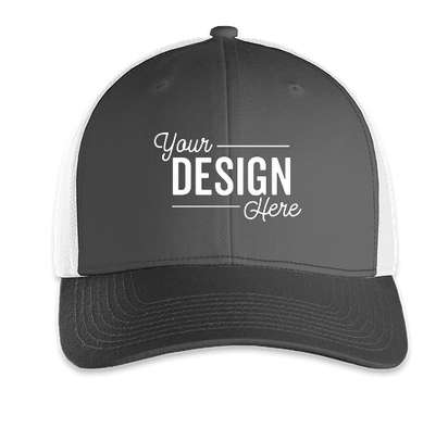 Outdoor Cap Low Profile Trucker Hat - Charcoal / White