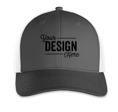 Outdoor Cap Low Profile Trucker Hat - Charcoal / White
