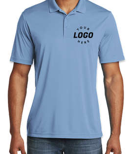 Sport-Tek Competitor Performance Polo - Screen Printed - Color: Carolina Blue