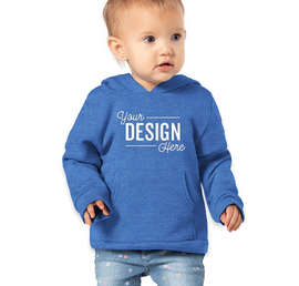 Bella + Canvas Toddler Sponge Fleece Pullover Hoodie - Color: Heather True Royal