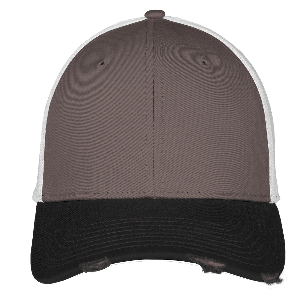 New Era 39THIRTY Distressed Stretch Fit Mesh Hat-default