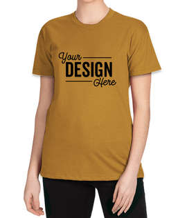 Next Level Women's Jersey Blend Crewneck T-shirt - Color: Antique Gold