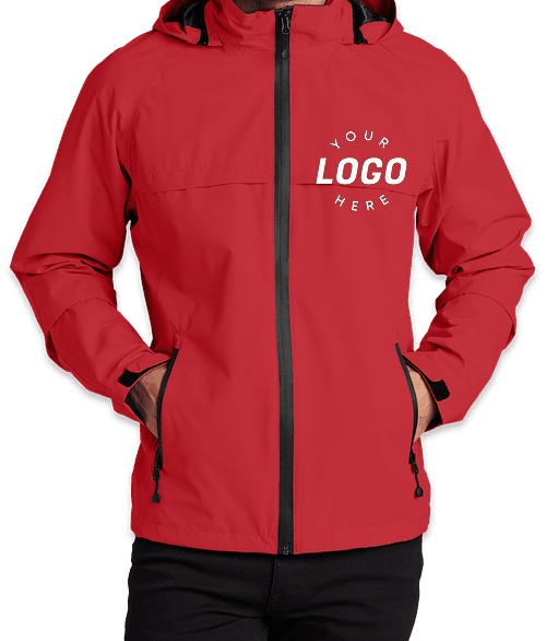 Custom rain jackets deals