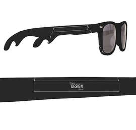 Malibu Bottle Opener Sunglasses - Color: Black