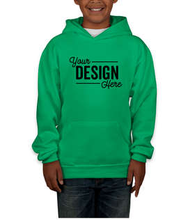 Hanes Youth EcoSmart 50/50 Pullover Hoodie - Color: Kelly Green