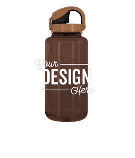 32 oz. Nalgene Tritan On-The-Fly Water Bottle - Color: Woodsman / Brown / Black