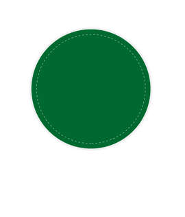 Full Color 3 in. Circle Vinyl Decal - Color: Kelly Green