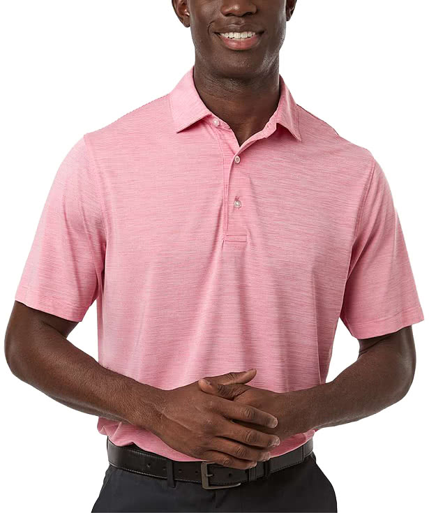 Paragon Bohemian Striped Heather Performance Polo - Printed