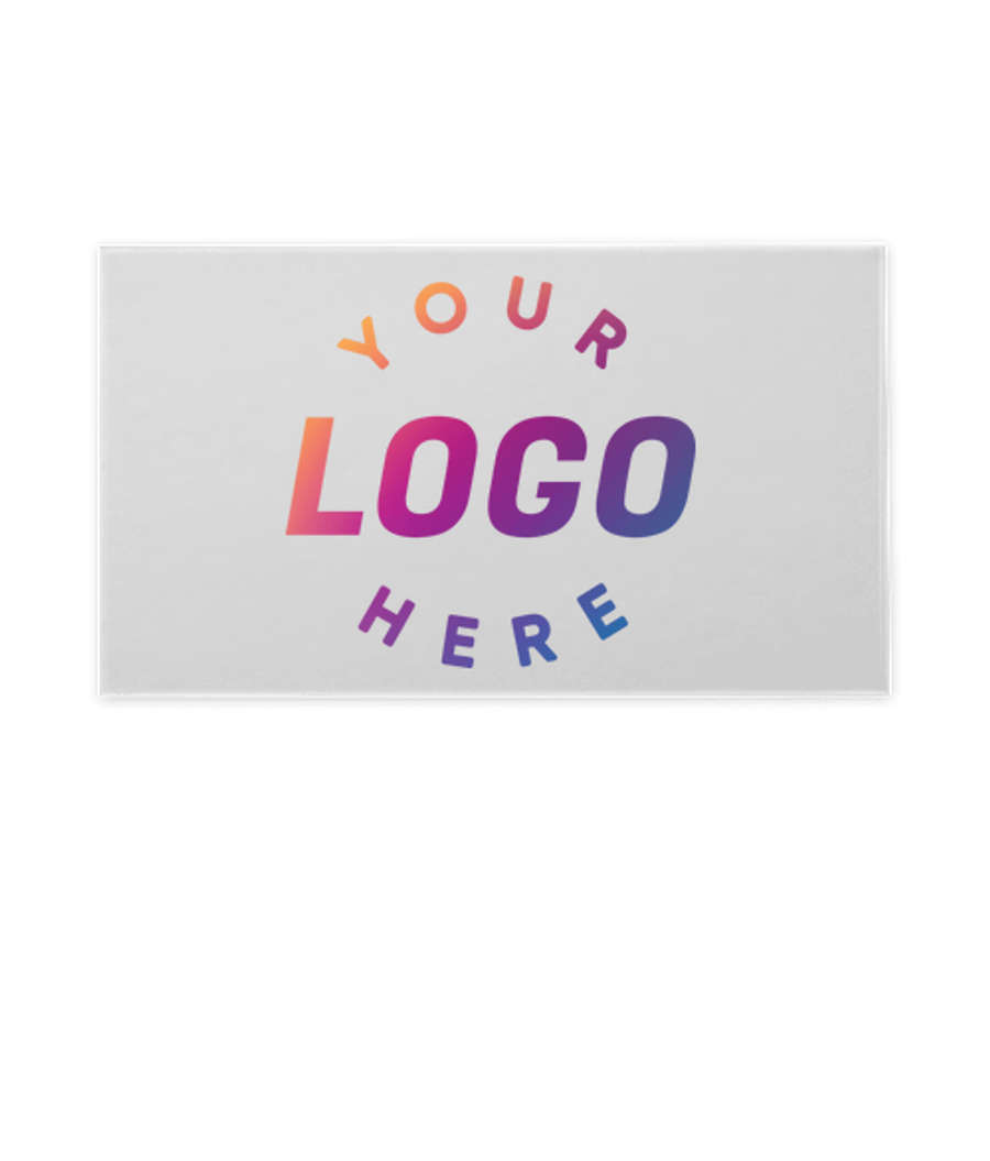 Full Color 3.5 in. x 2 in. Clear Rectangle Sticker in Clear