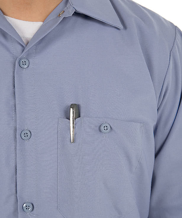 Red Kap Long Sleeve Industrial Work Shirt