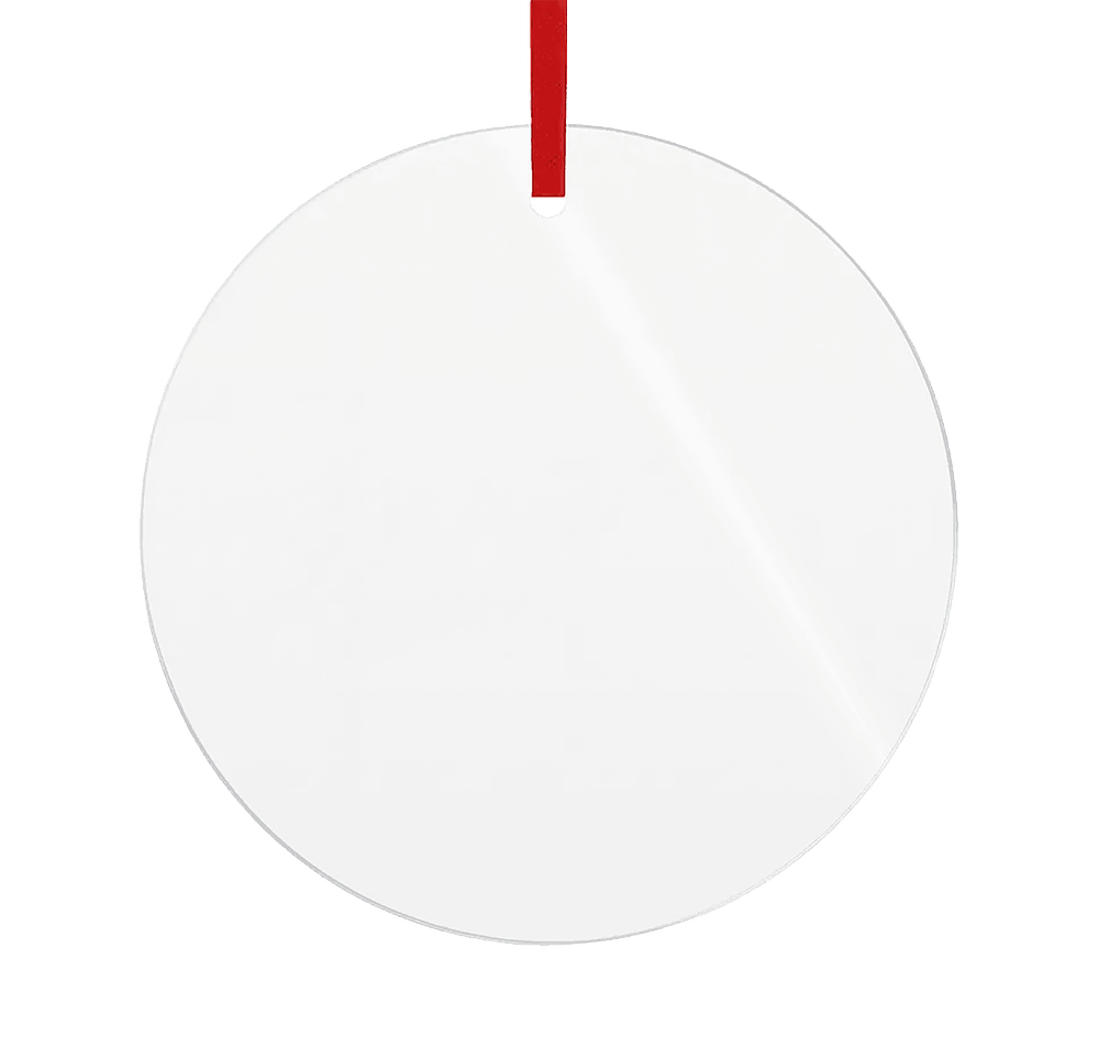 3" Acrylic Circle Ornament-default