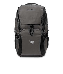 Eddie Bauer Tour Ripstop 17" Computer Backpack - Color: Grey Steel Heather / Black