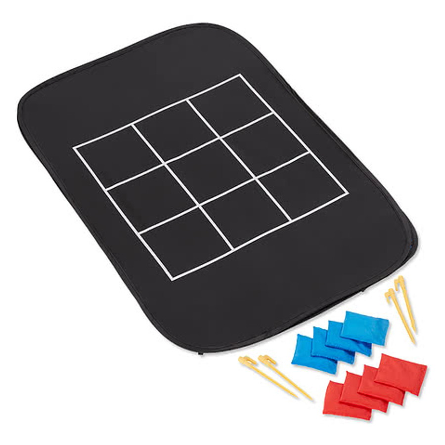 3-in-1 Cornhole and Yard Games Set in Black