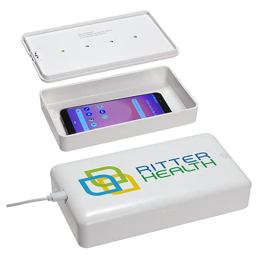Easy-Clean UV-C Sanitizing Case in White