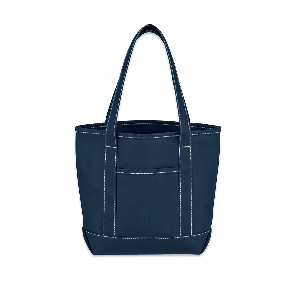 Medium Cotton Canvas Pocket Tote Bag-default