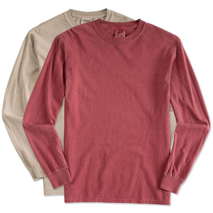 Comfort Colors 100% Cotton Long Sleeve T-Shirt - Embroidered