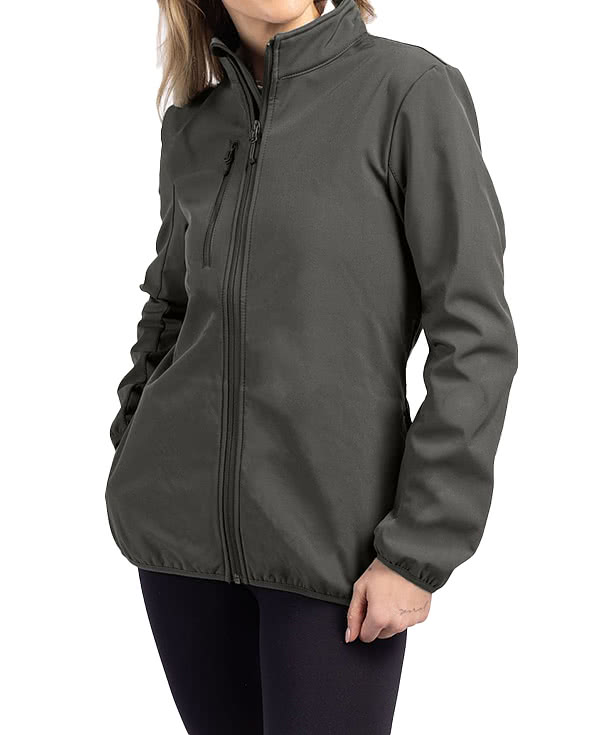 Clique by Cutter & Buck Women's Trail Eco Stretch Soft Shell Jacket