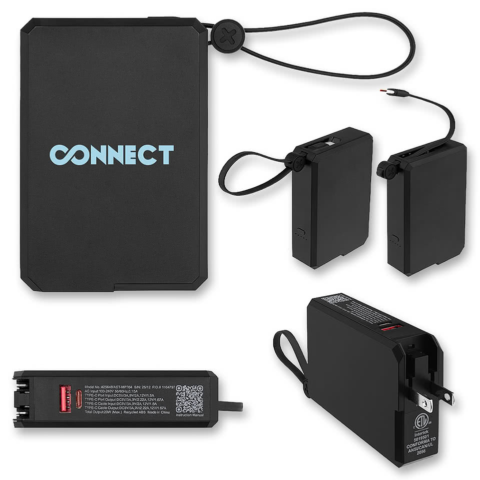 10,000 mAh A/C & USB-C Power Bank