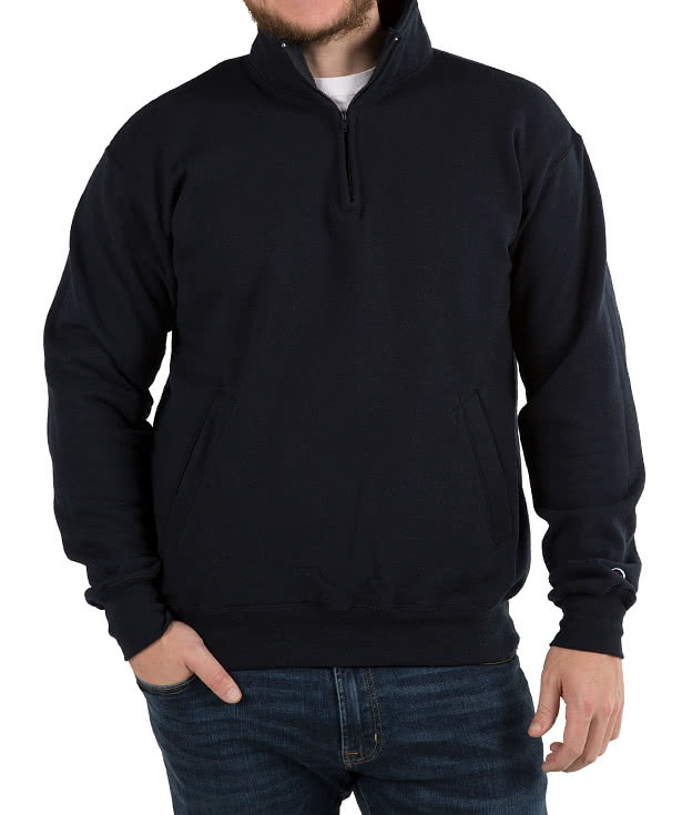 Champion Powerblend Quarter Zip Pullover Sweatshirt