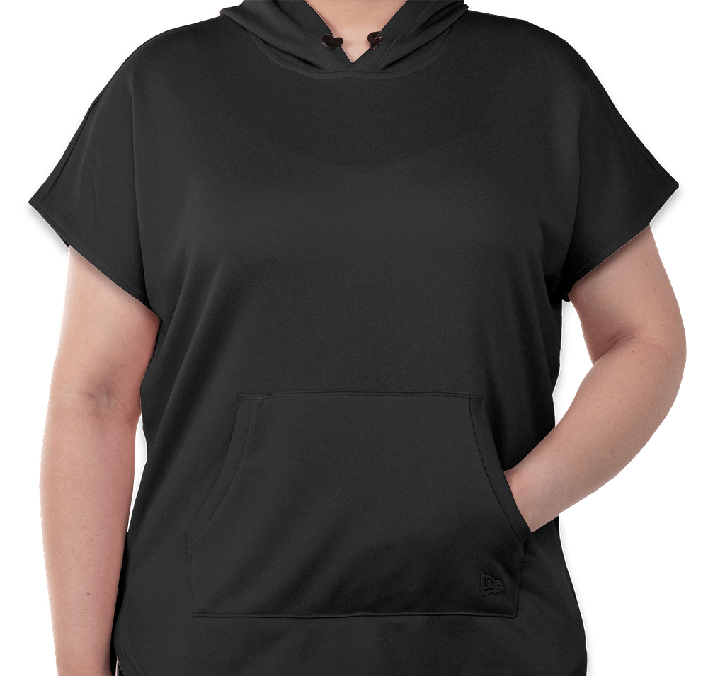 New Era Women's Performance Terry Short Sleeve Hoodie -default