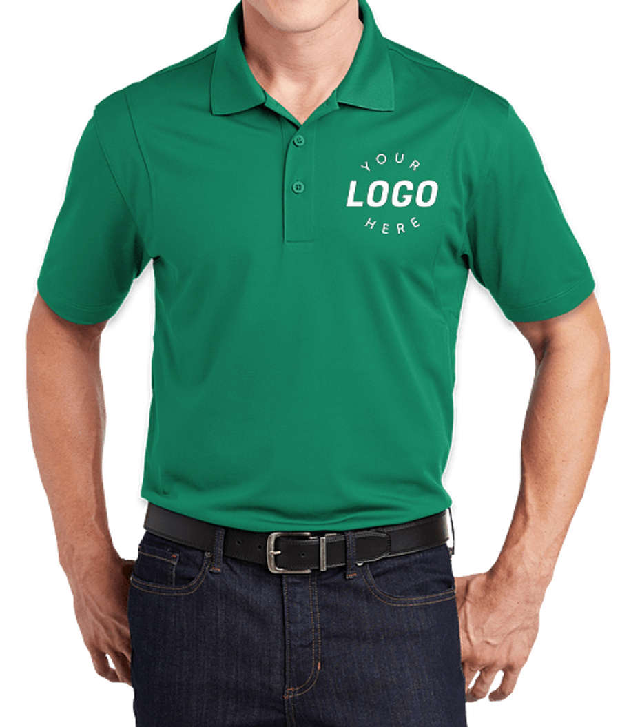 Sport-Tek Sport-Wick Micro Pique Performance Polo - Printed in Kelly Green