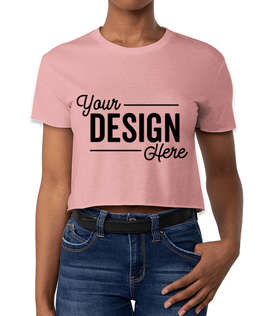 Next Level Women's Crop T-shirt - Color: Desert Pink
