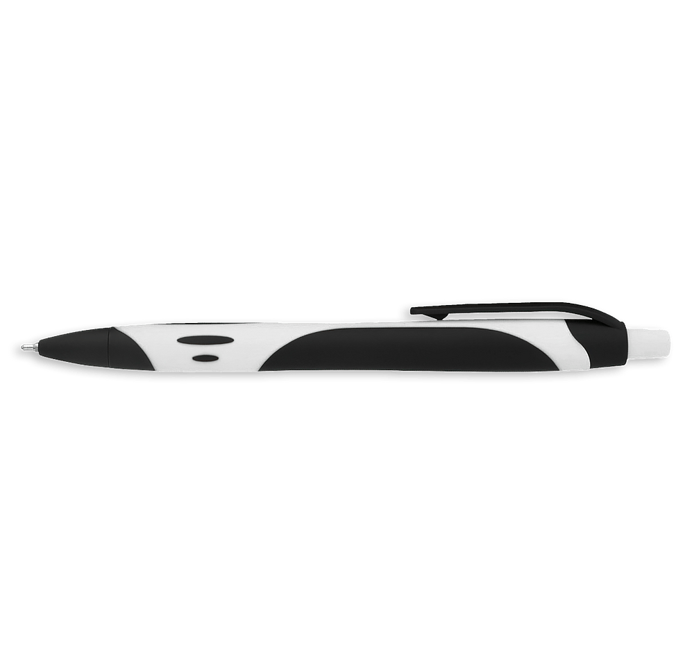 Two-Tone Sleek Write Rubberized Ballpoint Pen (black ink)-default
