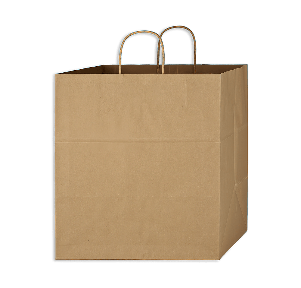 Full Color Medium Wide Gusset Kraft Paper Shopper Bag-default