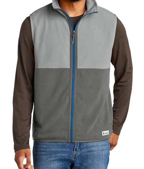 Cotopaxi Amado Recycled Fleece Vest in Smoke / Cinder