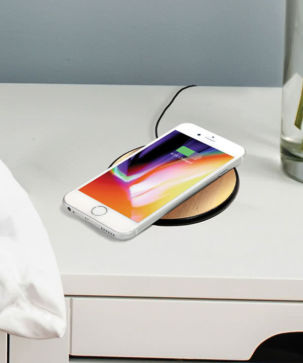 Laser Engraved NoWire Wood 10W Wireless Charging Pad