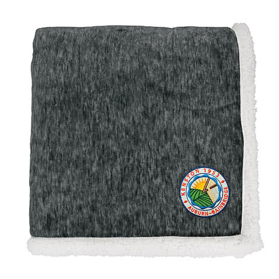Two-Tone Sherpa Blanket in Tan